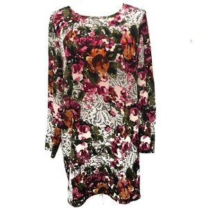 WAYF | Floral Print Long Sleeve Dress Size L
